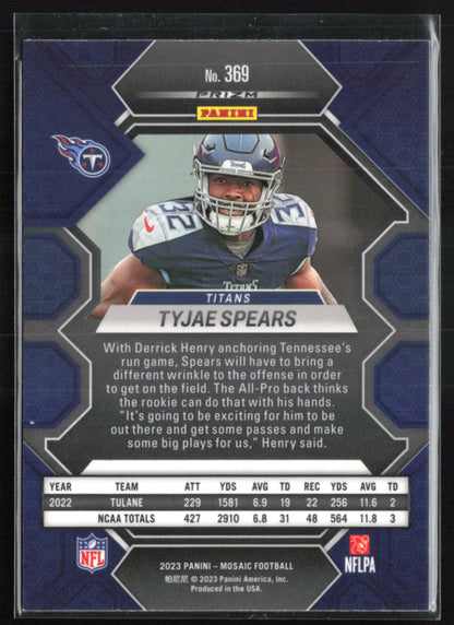 Tyjae Spears RC Green Mosaic