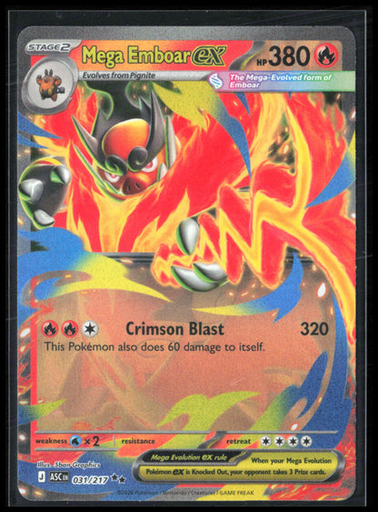 Mega Emboar ex - 031/217 Double Rare