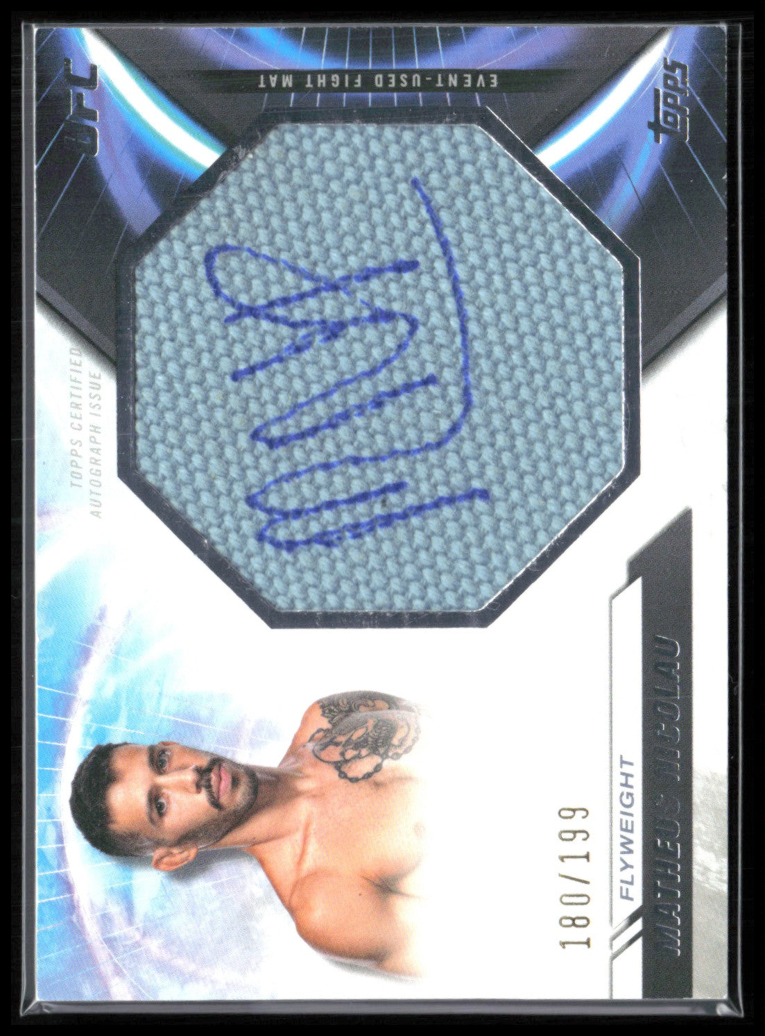 Matheus Nicolau Jumbo Fight Mat Relic Auto /199 2024 Topps UFC