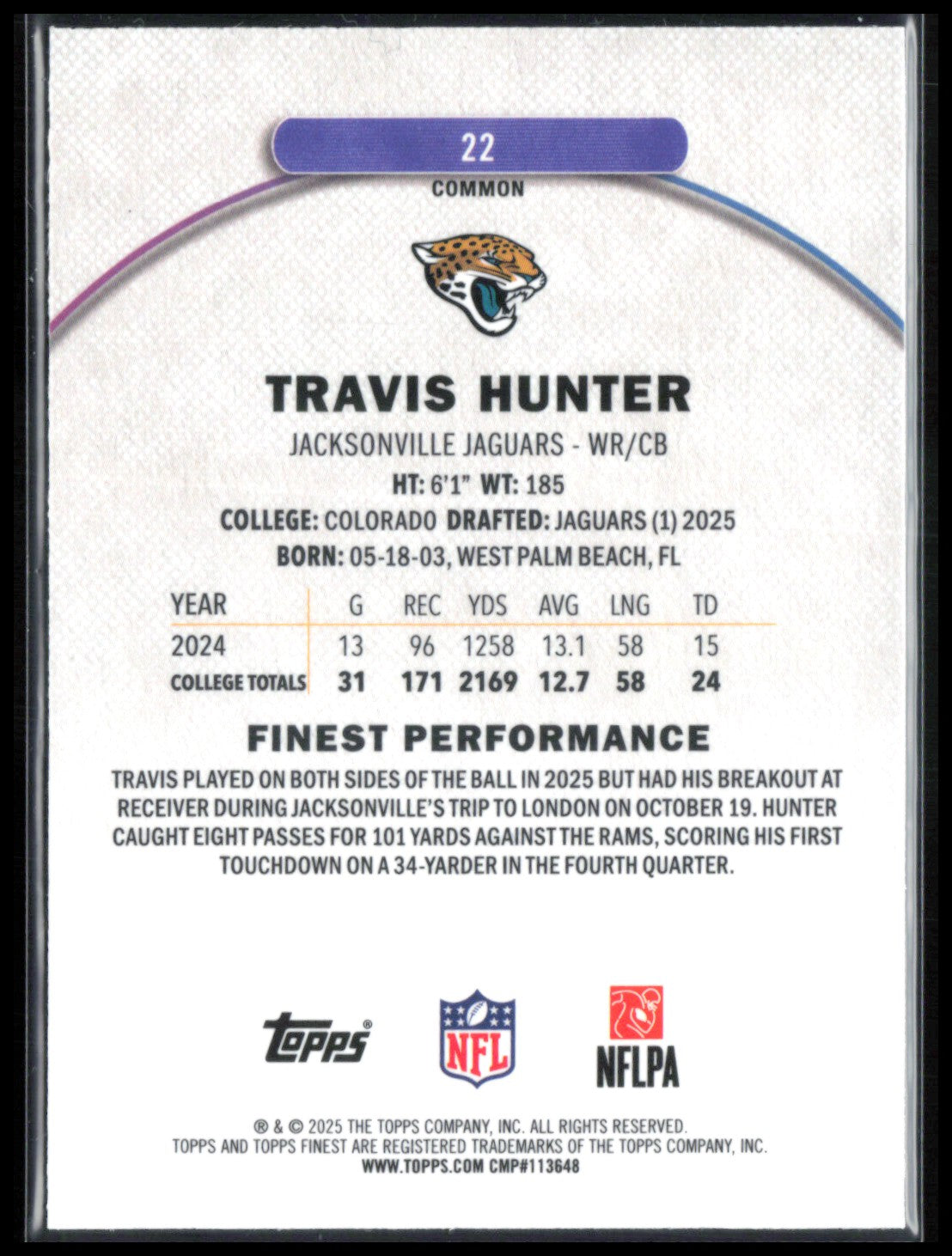 Travis Hunter RC
