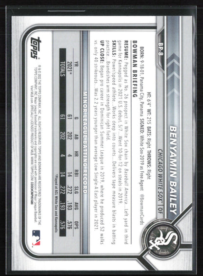 Benyamin Bailey 1st Bowman Sky Blue /499