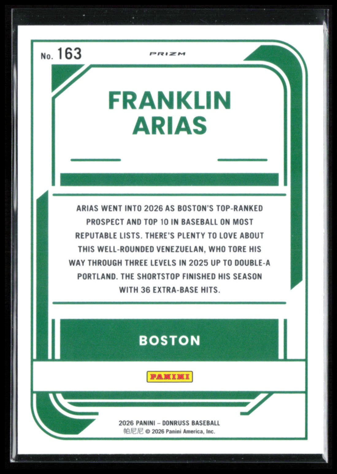 Franklin Arias Rated Prospect Black Donuts