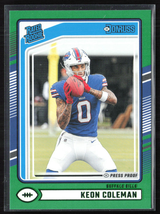 Keon Coleman RC Green