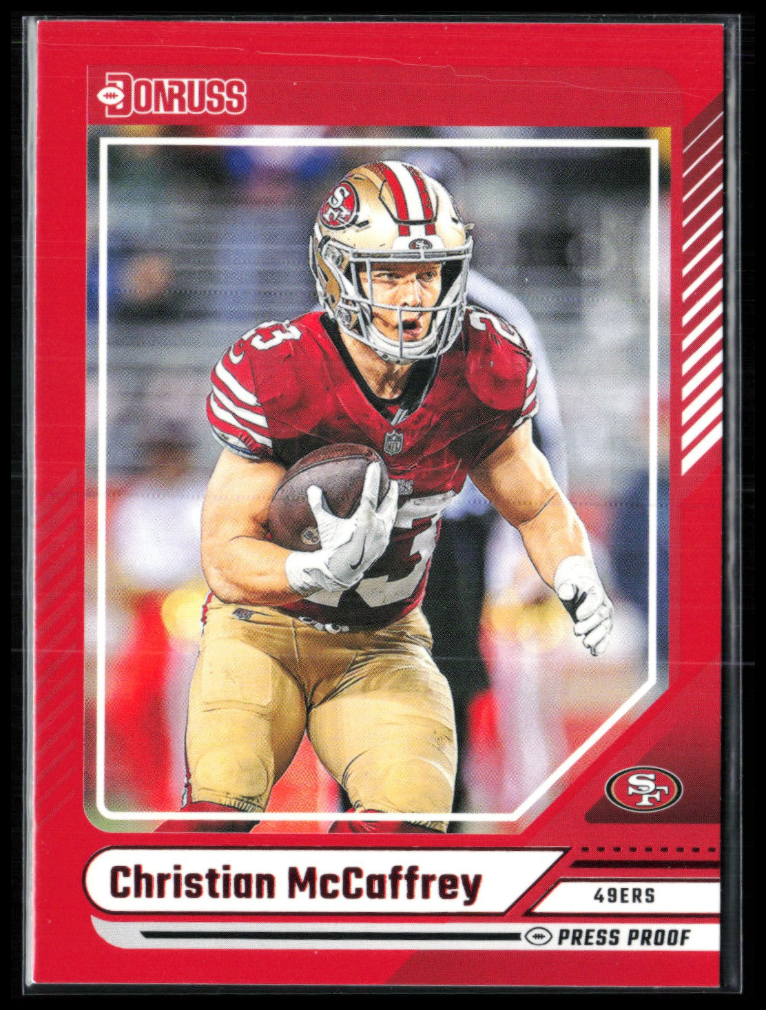 Christian McCaffrey Red Press Proof