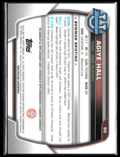 Agiye Hall 1st Bowman Auto