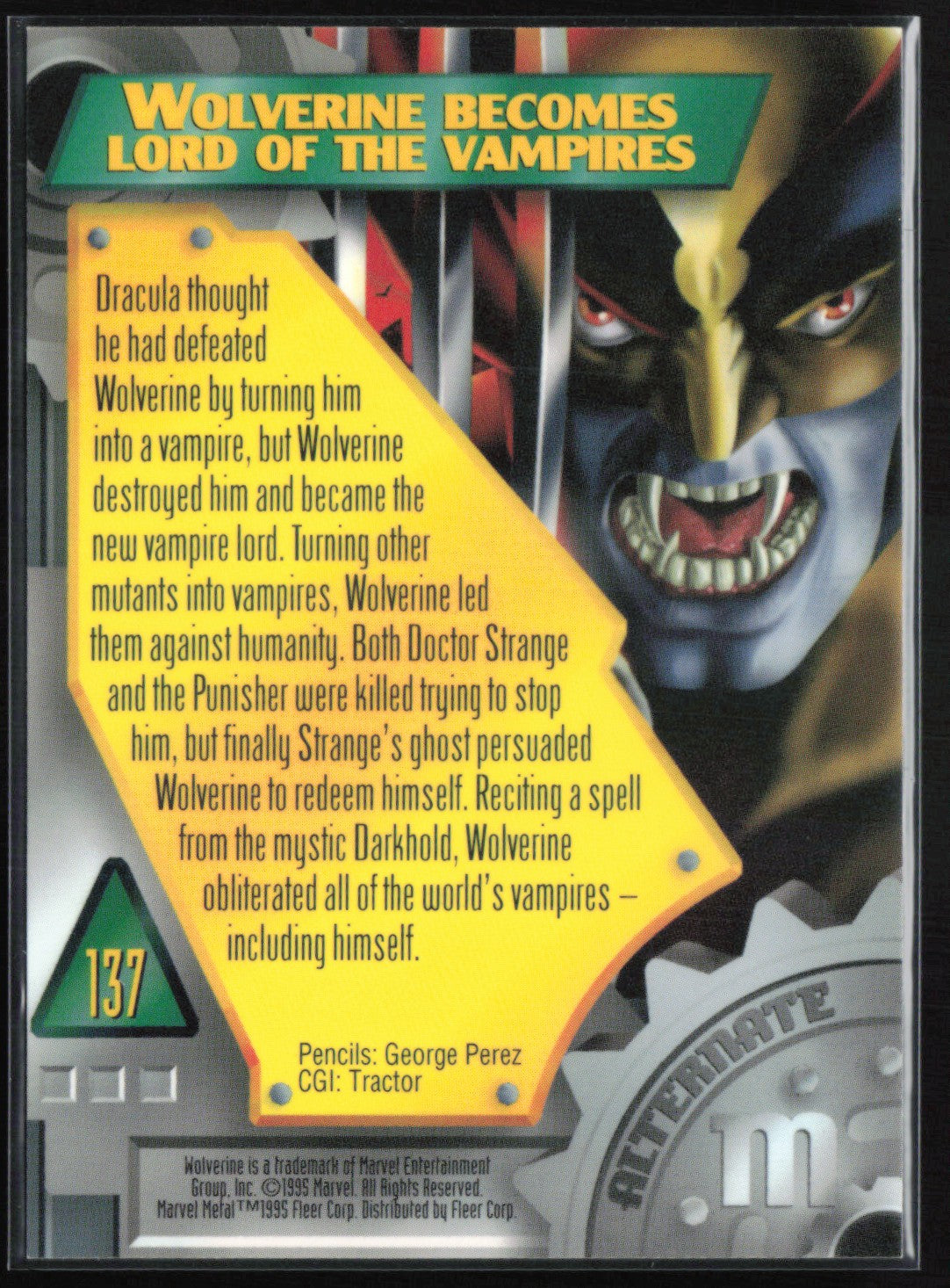 Wolverine 1996 Marvel Metal