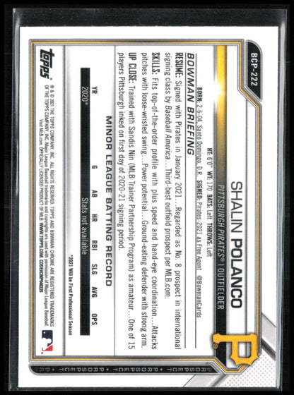Shalin Polanco 1st Bowman Mojo