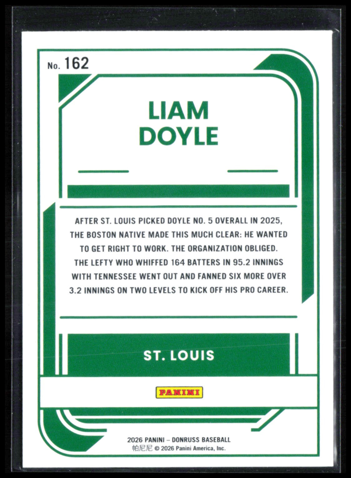 Liam Doyle Rated Prospect Liberty