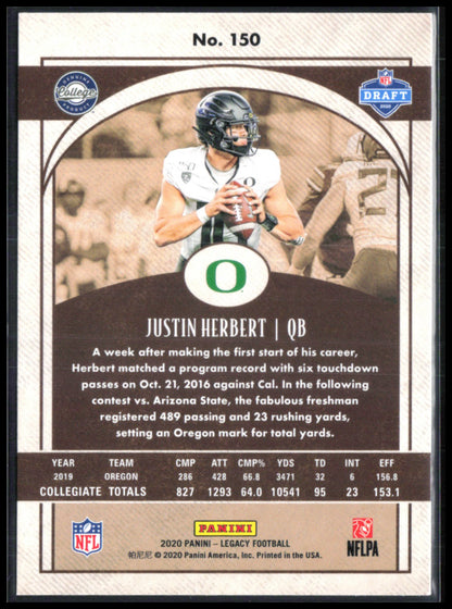 Justin Herbert RC 2020 Legacy