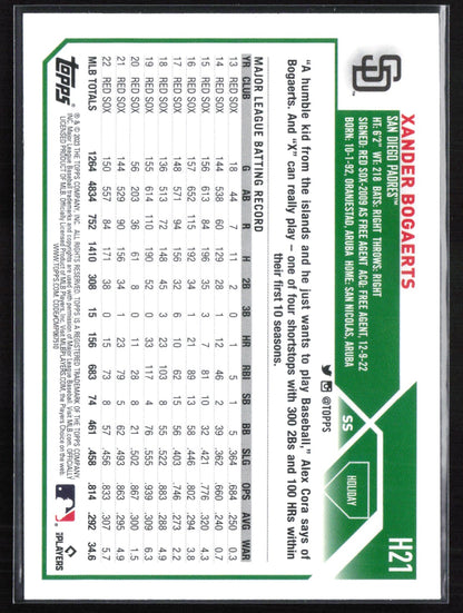 Xander Bogaerts Metallic Holiday