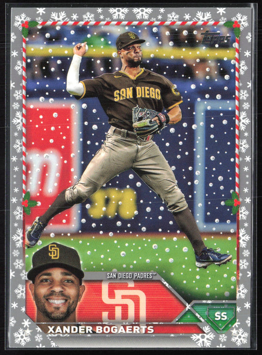 Xander Bogaerts Metallic Holiday