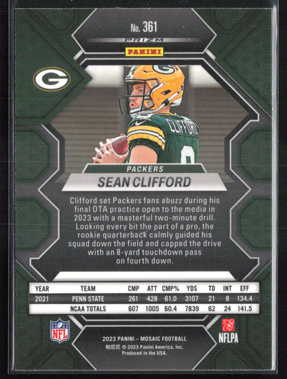 Sean Clifford RC Green Mosaic