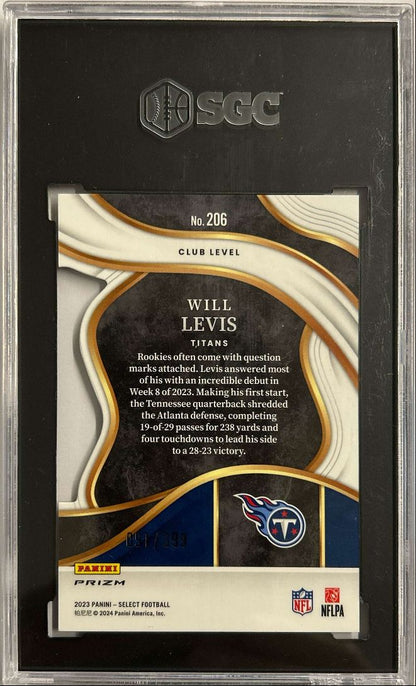 Will Levis RC Orange /399 SGC 8