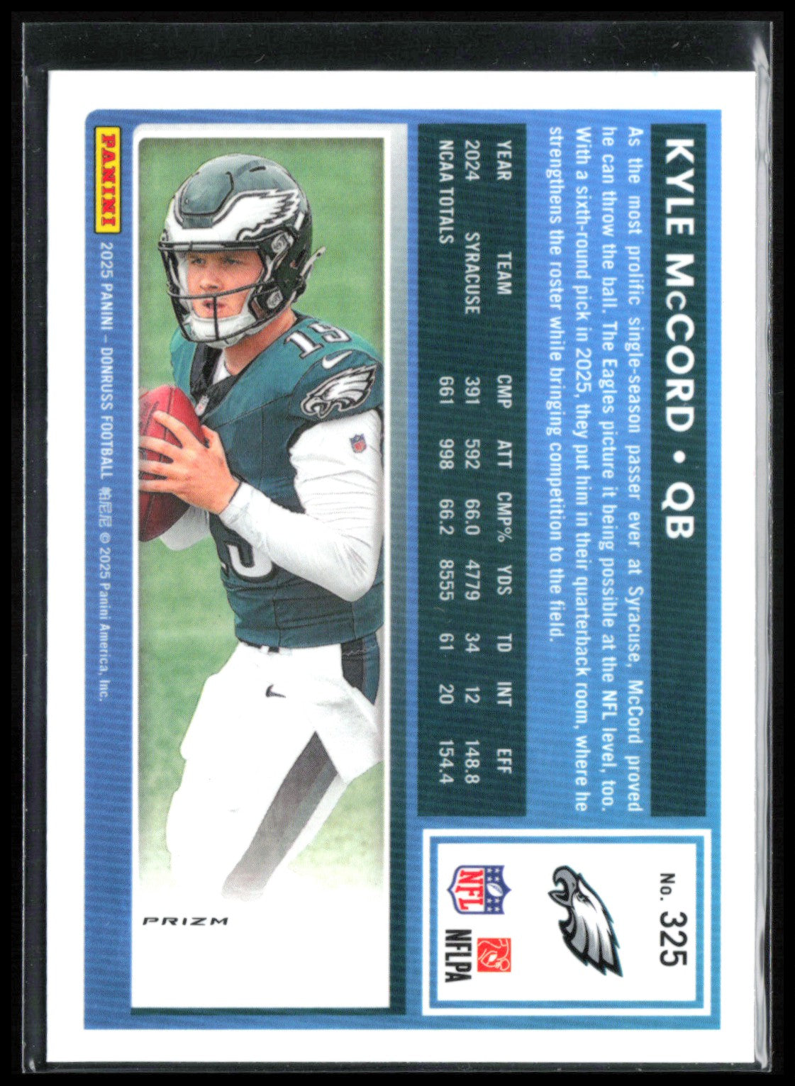 Kyle McCord RC Pink Holo