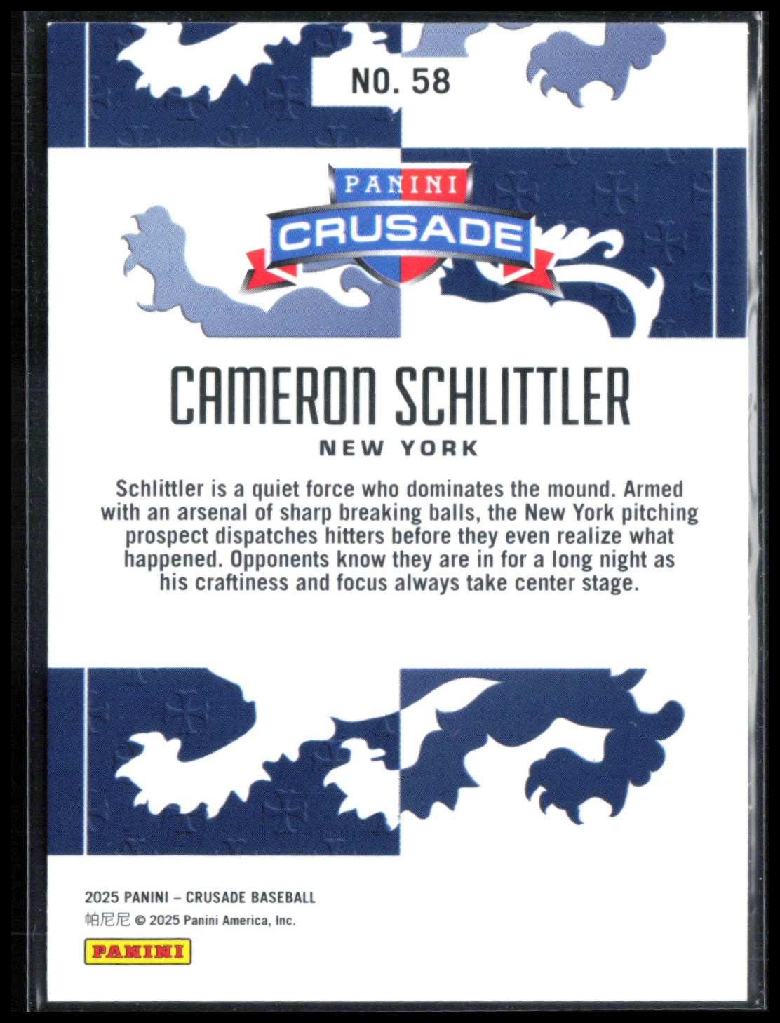 Cameron Schlittler 2025 Crusade