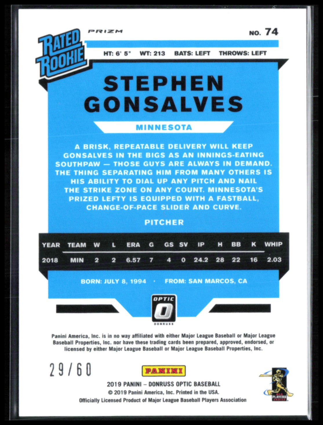 Stephen Gonsalves RC /60 Red