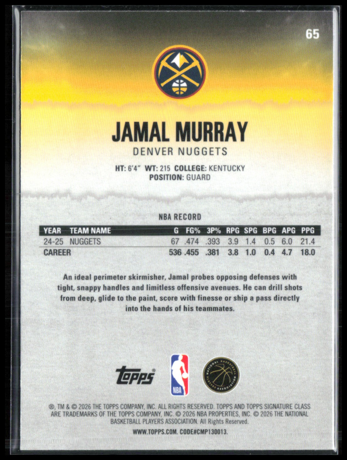 Jamal Murray Pandora