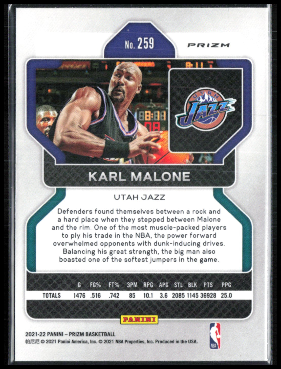 Karl Malone Silver Prizm