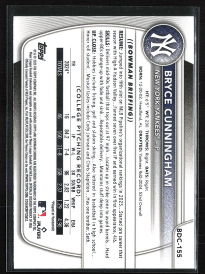 Bryce Cunningham Prospects