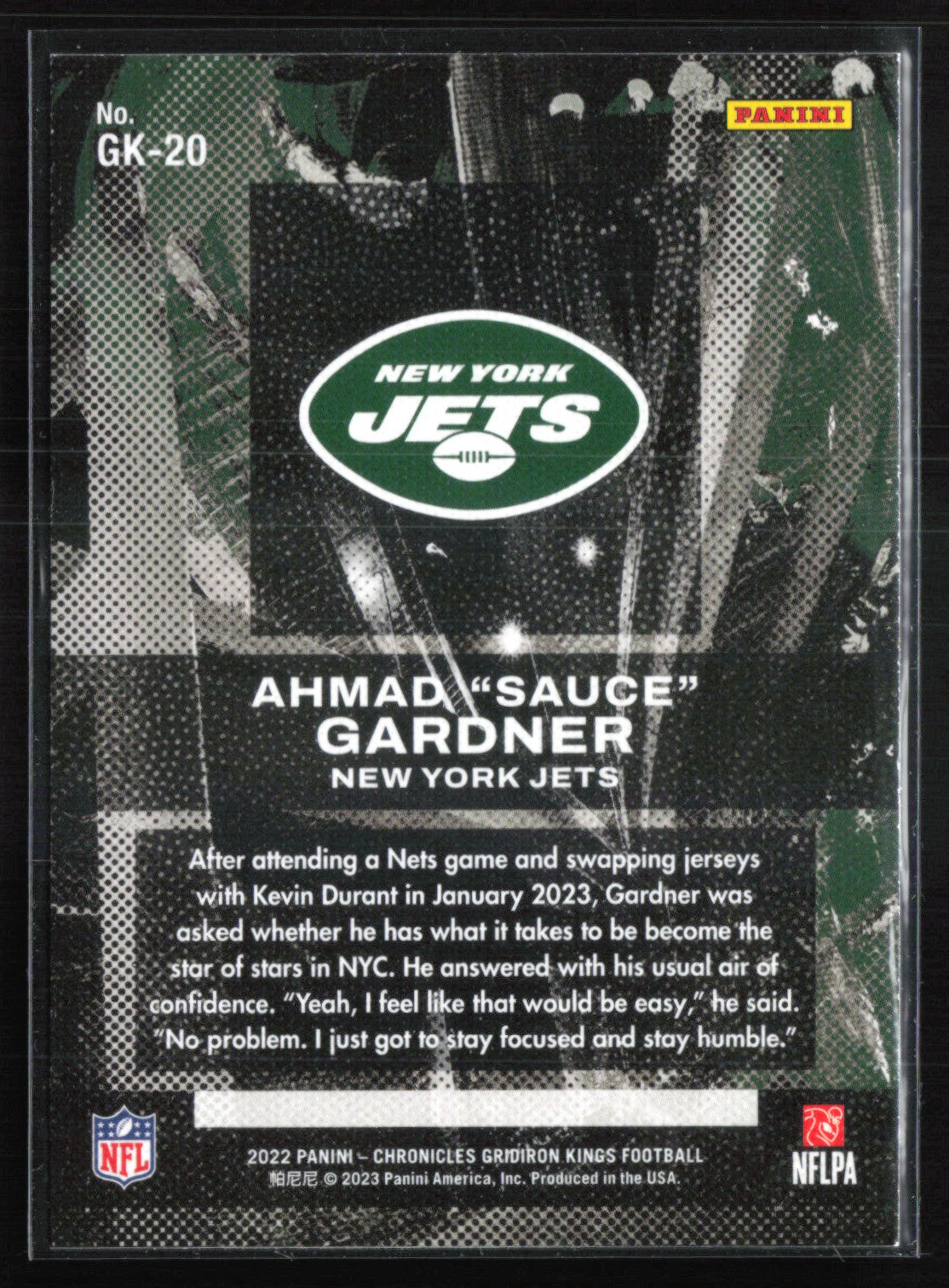 Ahmad Sauce Gardner RC