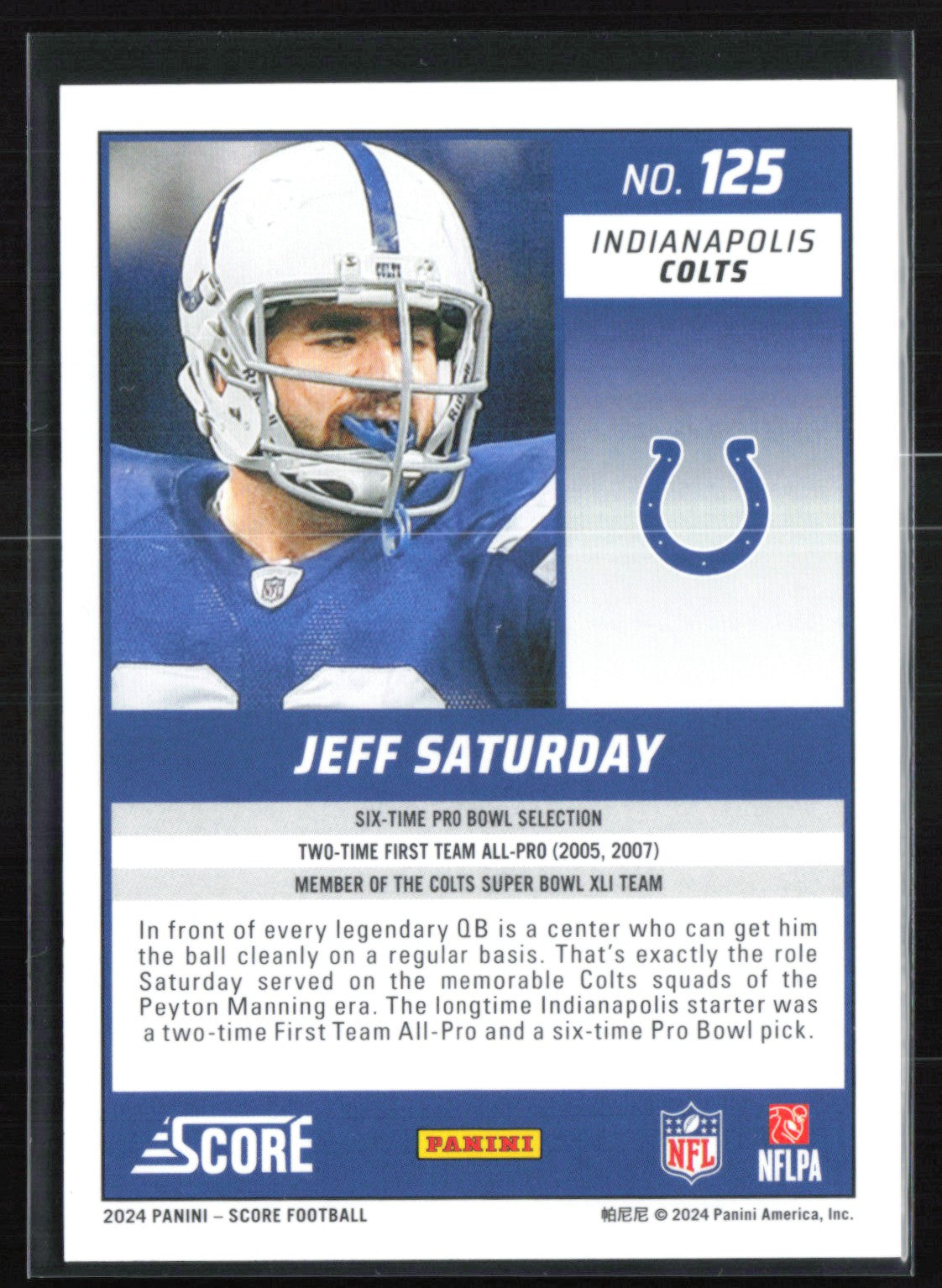 Jeff Saturday Orange /630