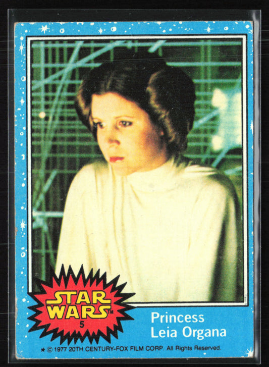 Princess Leia Organa 1977 Topps Star Wars Series 1