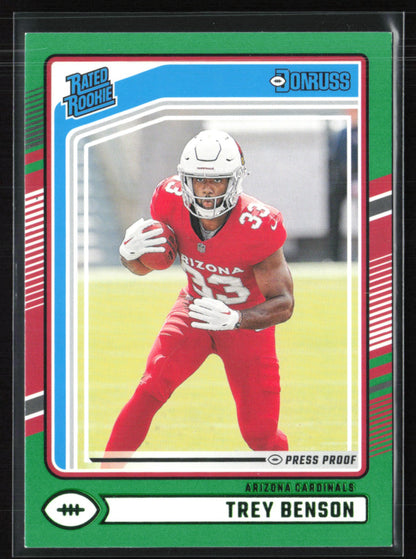 Trey Benson RC Green