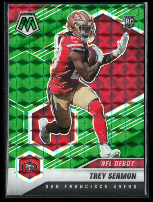 Trey Sermon RC Green Mosaic