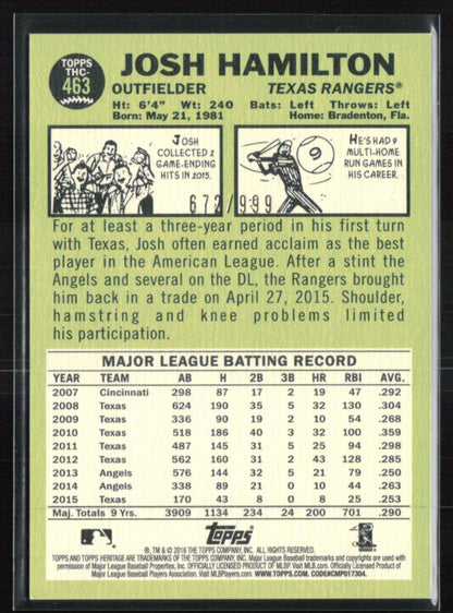 Josh Hamilton Sepia /999