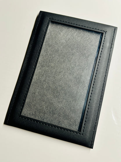 Card Case Pro Black Leather Graded Slab Sleeve Pouch (Graded Card Not Included)