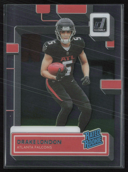 Drake London RC Rated Rookie Clearly Donruss