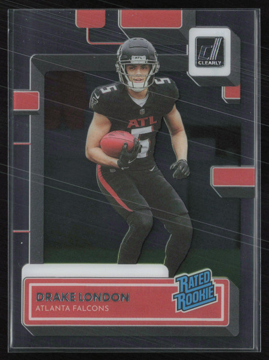 Drake London RC Rated Rookie Clearly Donruss
