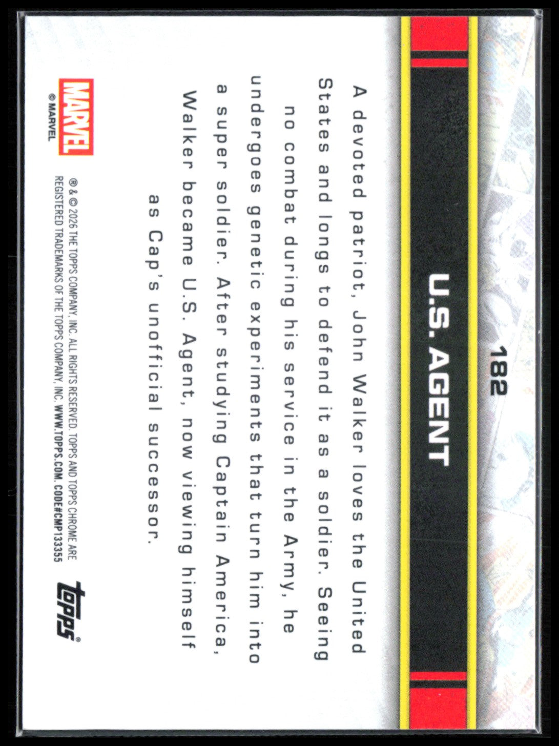 U.S. Agent 2026 Marvel Topps Chrome