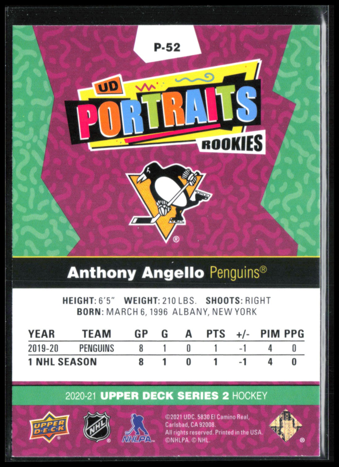Anthony Angello RC UD Portraits