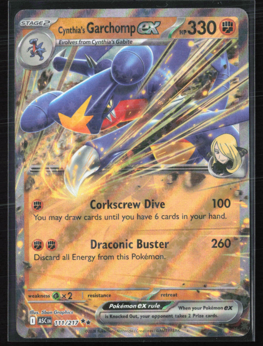 Cynthia's Garchomp ex Double Rare