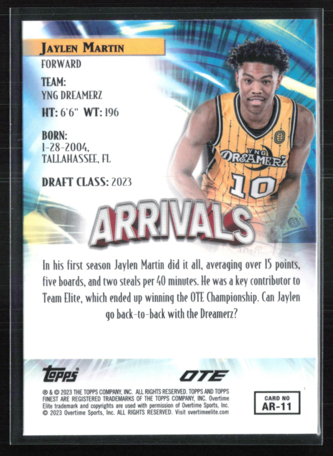 Jaylen Martin Arrivals