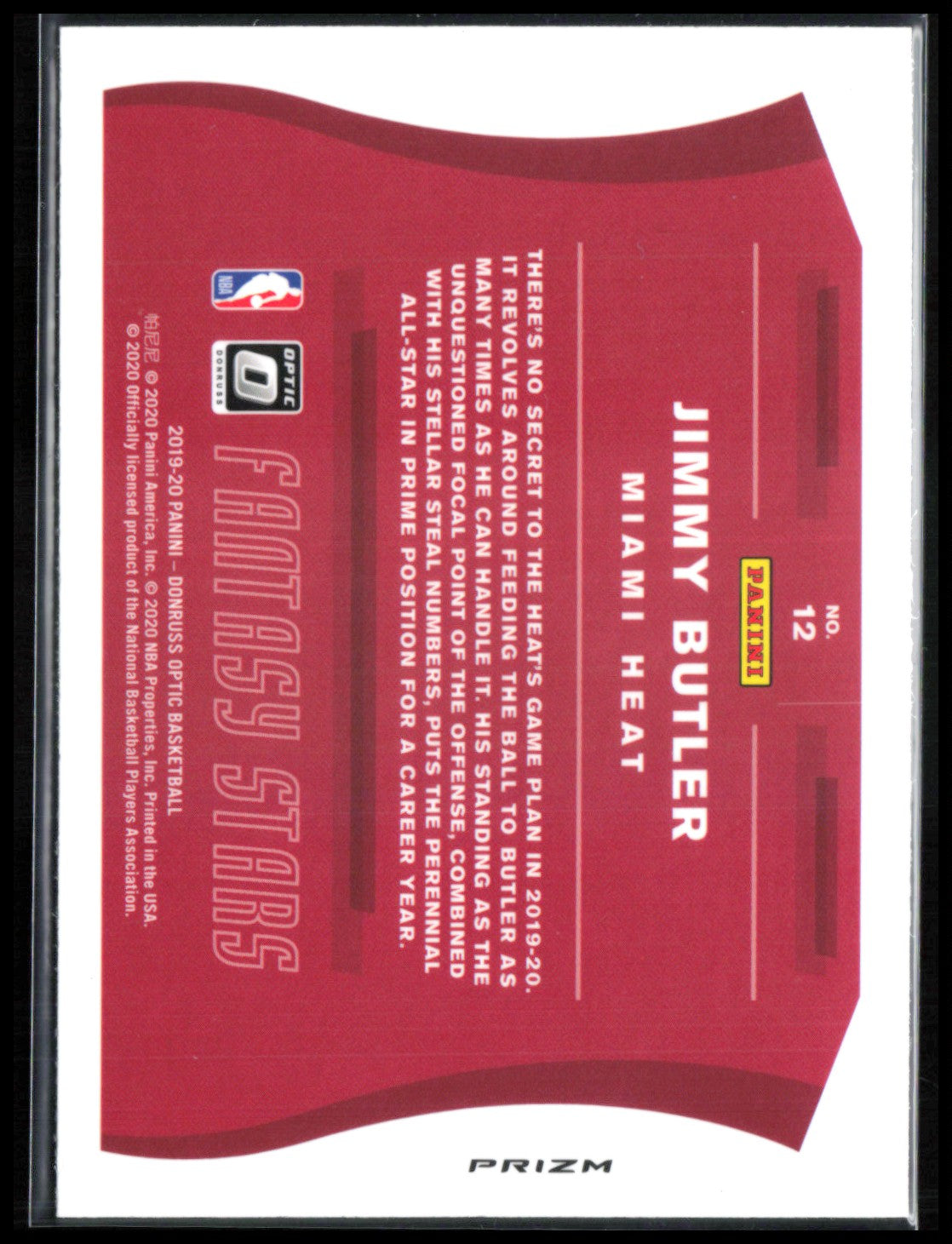 Jimmy Butler Fantasy Stars Holo