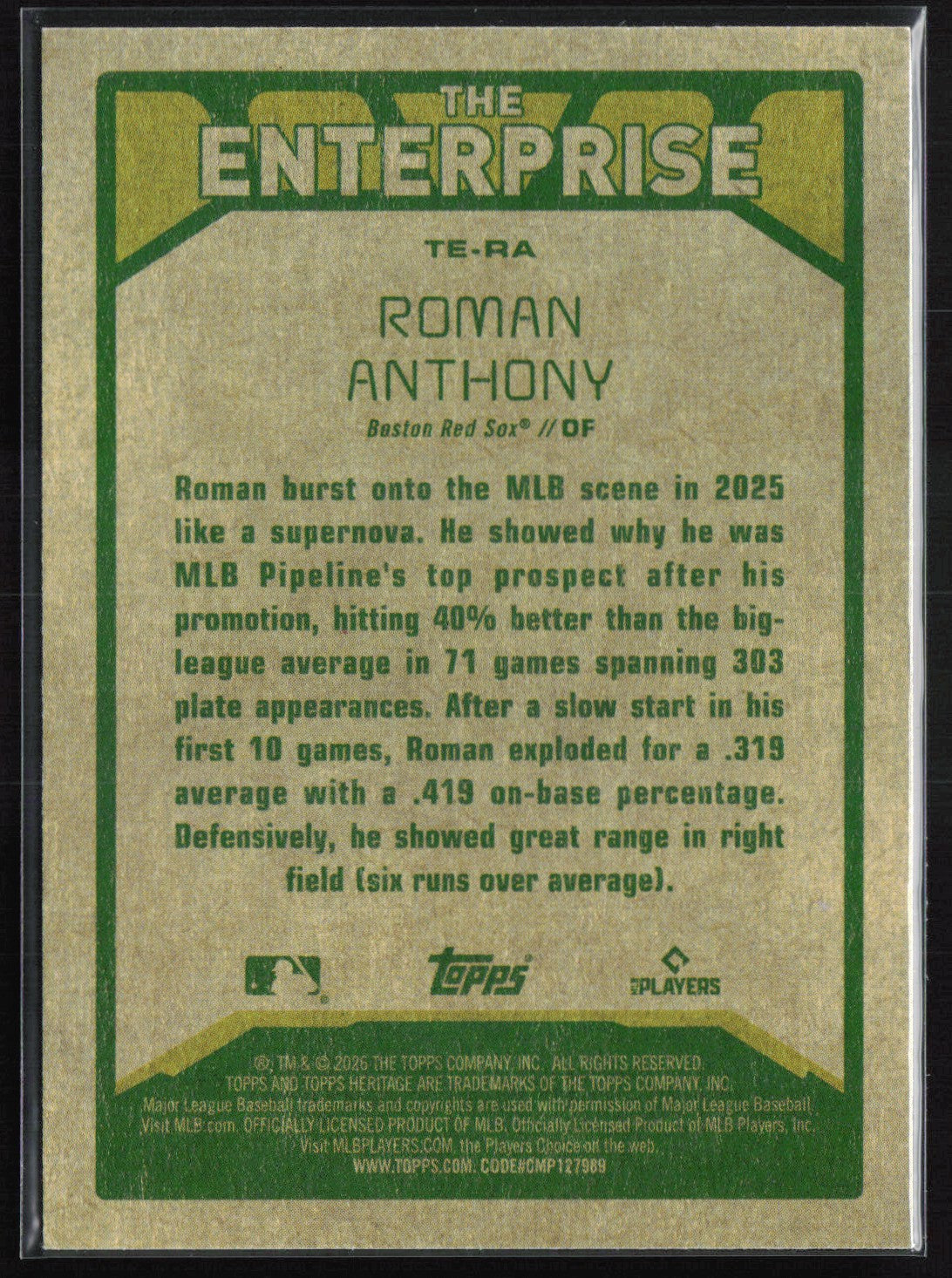 Roman Anthony RC The Enterprise