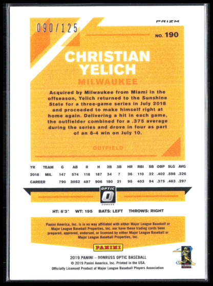 Christian Yelich Blue Stars /125