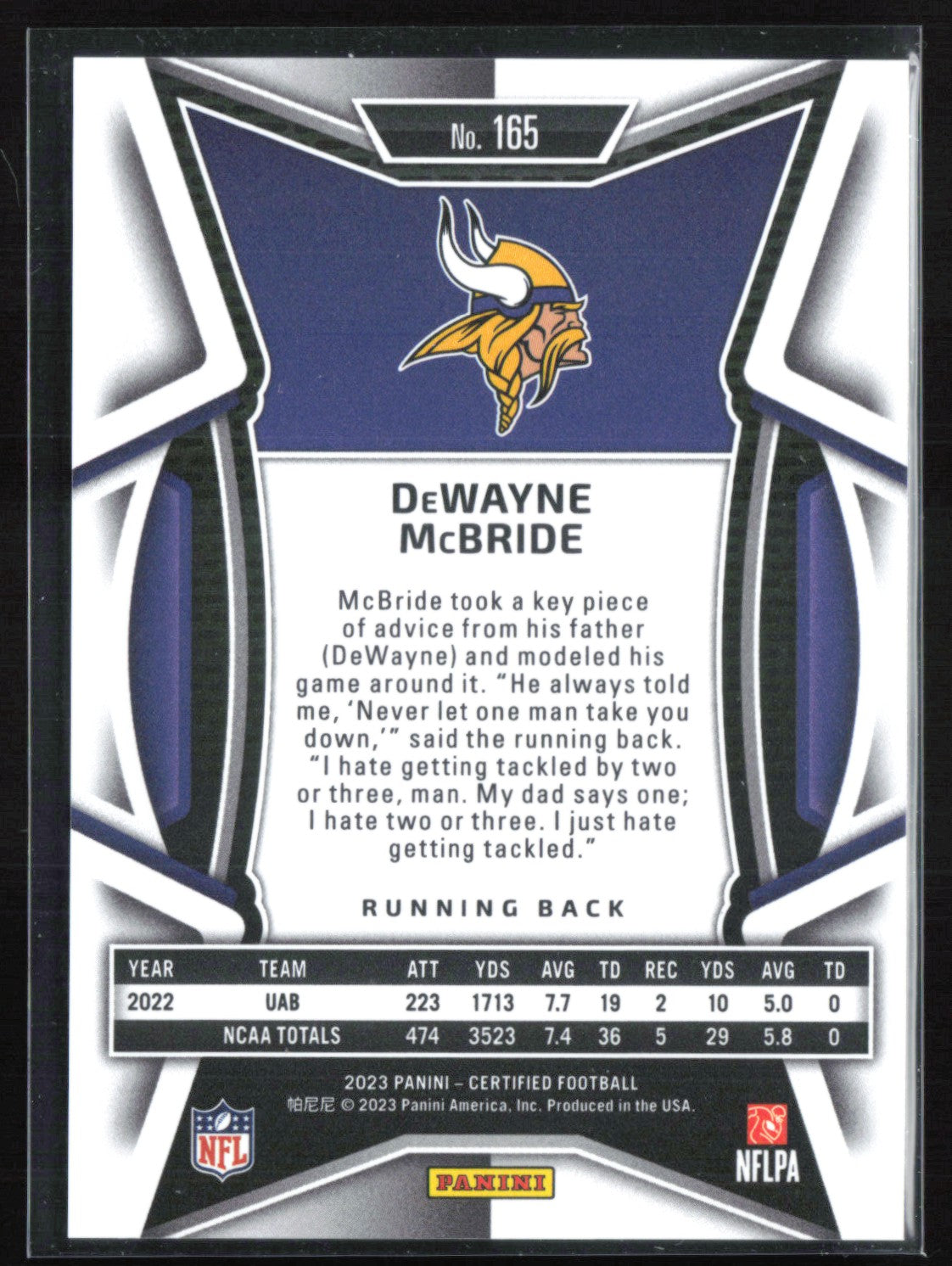 DeWayne McBride RC /325