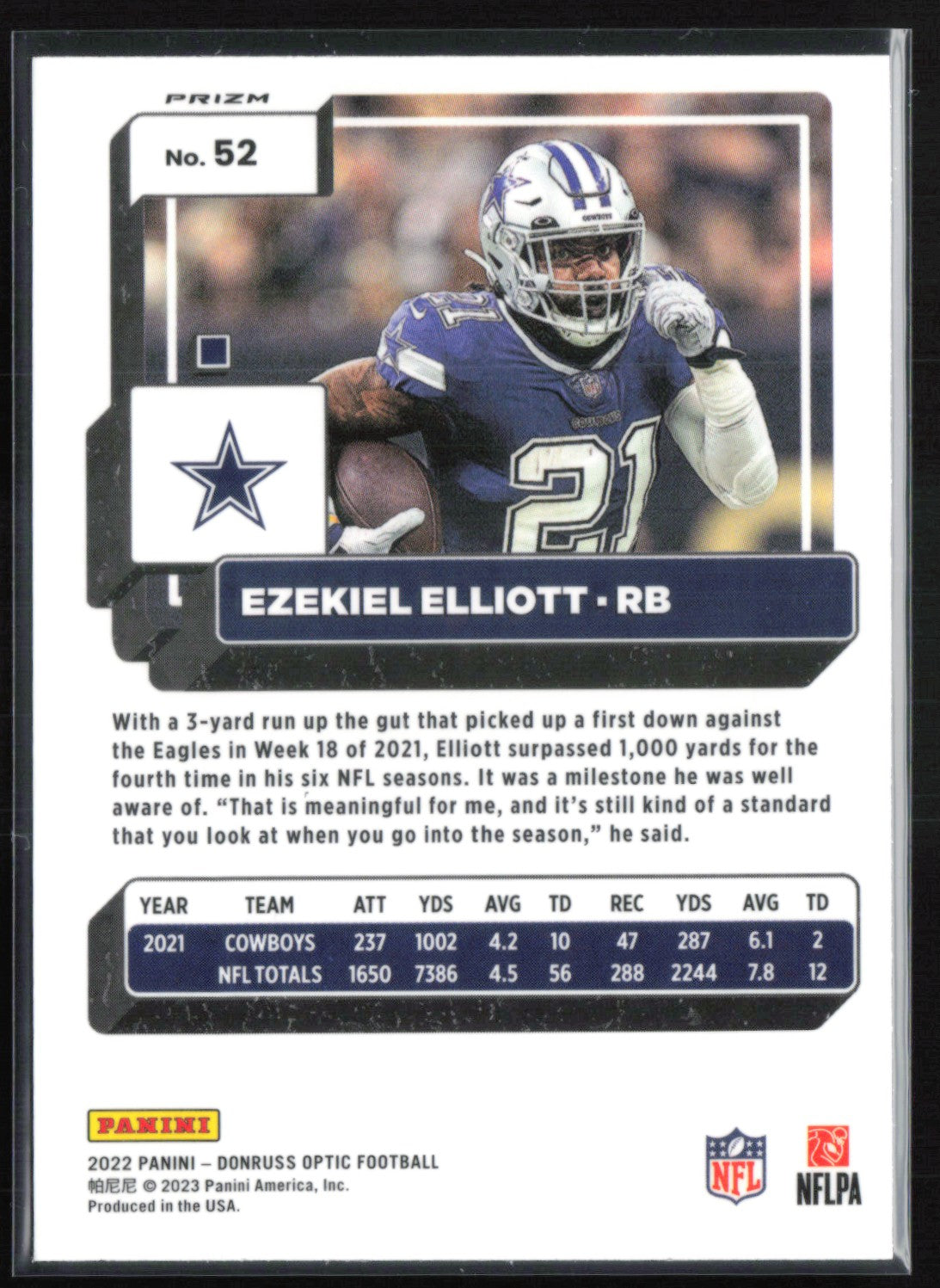 Ezekiel Elliott Stars Holo