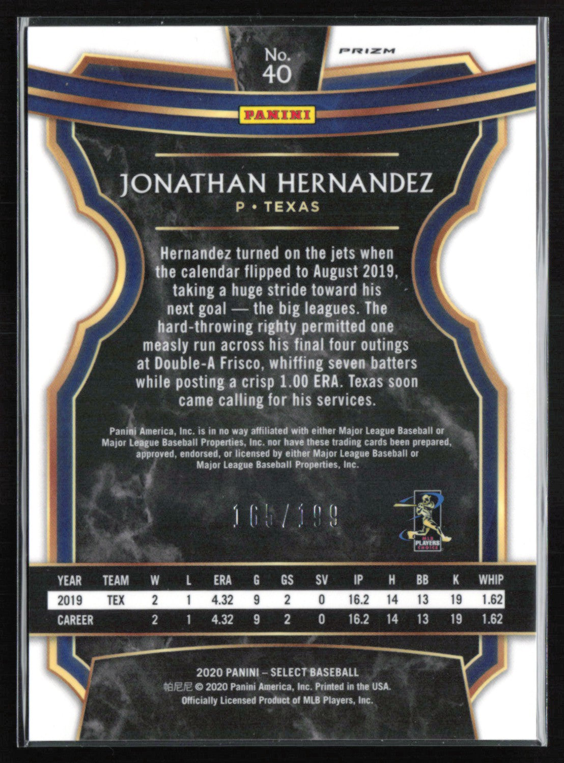 Jonathan Hernandez RC Red /199