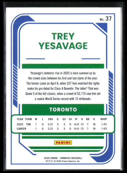 Trey Yesavage RC