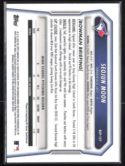 Seojun Moon 1st Bowman Reptilian Refractor