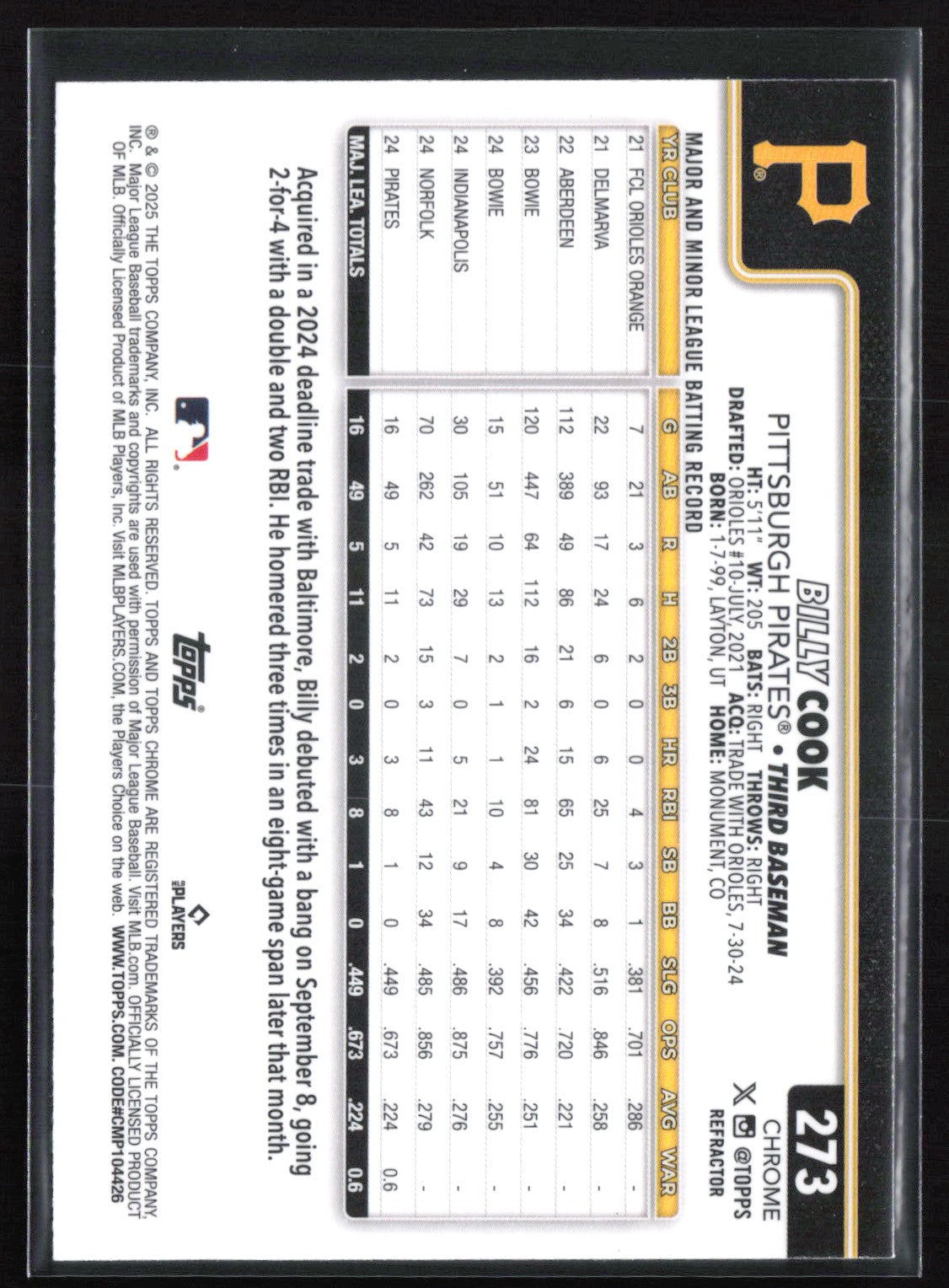 Billy Cook RC Refractor