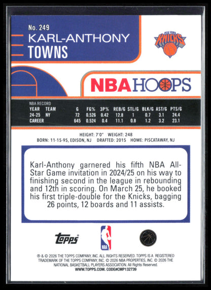 Karl-Anthony Towns Light Burst