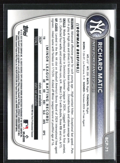 Richard Matic 1st Bowman