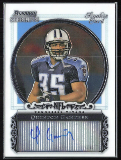 Quinton Ganther RC Auto 2006 Bowman Sterling