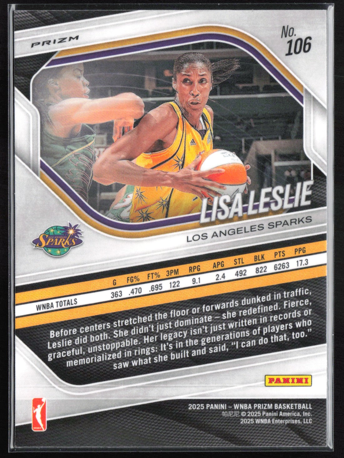 Lisa Leslie WNBA Logo Parallel