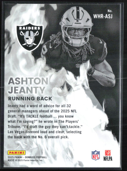 Ashton Jeanty RC White-Hot Rookies